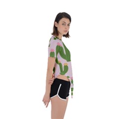 Asymmetrical Short Sleeve Sports T-Shirt 