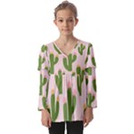 Cuctus  Kids  V Neck Casual Top