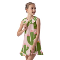 Kids  Pilgrim Collar Ruffle Hem Dress 