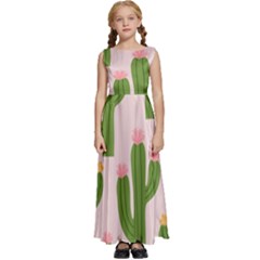 Kids  Satin Sleeveless Maxi Dress 