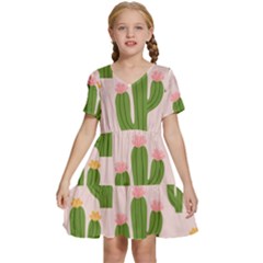 Kids  Short Sleeve Tiered Mini Dress 