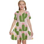 Cuctus  Kids  Short Sleeve Tiered Mini Dress