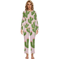 Womens  Long Sleeve Lightweight Pajamas Set 