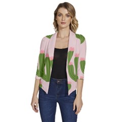 Women s Draped Front 3/4 Sleeve Shawl Collar Jacket 