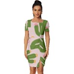 Cuctus  Fitted Knot Split End Bodycon Dress