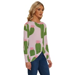 Long Sleeve Crew Neck Pullover Top 