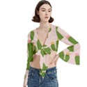 Trumpet Sleeve Cropped Top 