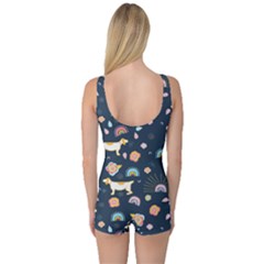 One Piece Boyleg Swimsuit 