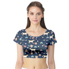 Short Sleeve Crop Top 