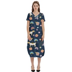 T-Shirt Midi Dress With Pockets 