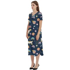 T-Shirt Midi Dress With Pockets 