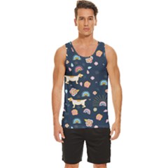 Men s Wide Collar Tank Top 