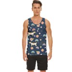 Dogs Men s Wide Collar Tank Top