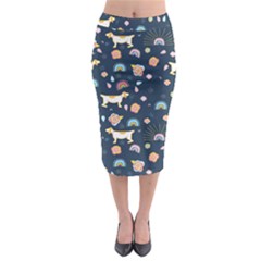 Midi Pencil Skirt 