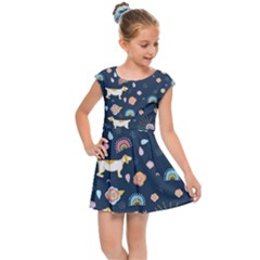 Kids  Cap Sleeve Dress 