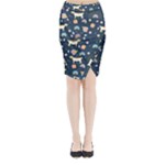 Dogs Midi Wrap Pencil Skirt