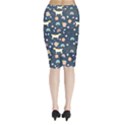 Midi Wrap Pencil Skirt 