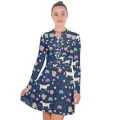 Long Sleeve Panel Dress 