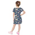 Kids  Short Sleeve Velvet Dress 