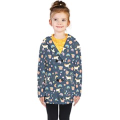 Kids  Double Breasted Button Coat 