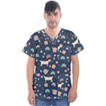 Dogs Men s V-Neck Scrub Top