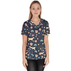 Women s V-Neck Scrub Top 