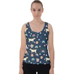 Dogs Velvet Tank Top