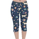 Dogs Velvet Capri Leggings 