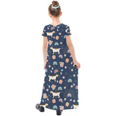 Kids  Short Sleeve Maxi Dress 