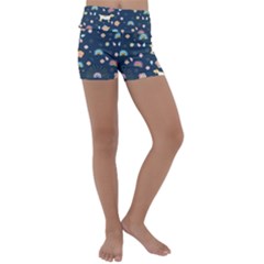 Kids  Lightweight Velour Yoga Shorts 