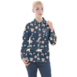 Dogs Women s Long Sleeve Pocket Shirt