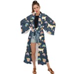 Dogs Maxi Kimono