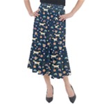 Dogs Midi Mermaid Skirt