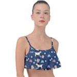 Dogs Frill Bikini Top