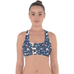 Dogs Cross Back Hipster Bikini Top 