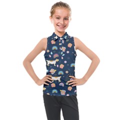 Kids  Sleeveless Polo T-Shirt 