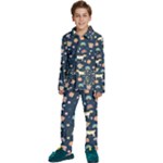 Dogs Kids  Long Sleeve Velvet Pajamas Set