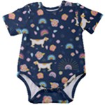 Dogs Baby Short Sleeve Bodysuit