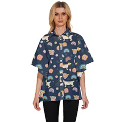 Women s Batwing Button Up Shirt 