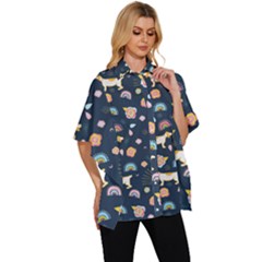 Women s Batwing Button Up Shirt 