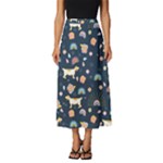 Dogs Classic Midi Chiffon Skirt