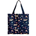 Zipper Grocery Tote Bag 