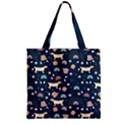 Zipper Grocery Tote Bag 