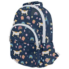 Rounded Multi Pocket Backpack 