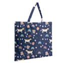 Zipper Large Tote Bag 