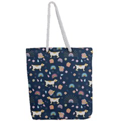 Full Print Rope Handle Tote (Large) 