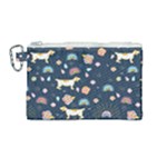 Dogs Canvas Cosmetic Bag (Medium)