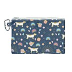 Dogs Canvas Cosmetic Bag (Large)