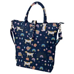 Buckle Top Tote Bag 