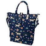 Dogs Buckle Top Tote Bag